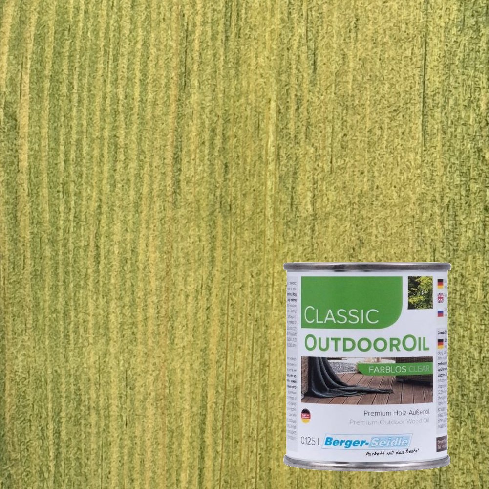 Масло для дерева Berger-Seidle OutdoorOil цвет Olive Green / Olivgrun полуматовое 0,125 л